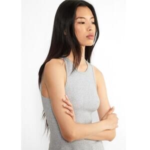 Aritzia Heather Grey Soft Muscle Tee